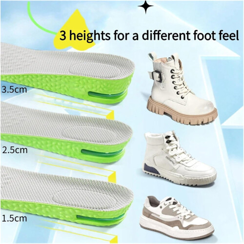 Luftputesåler for sportssko 1,5 cm EU35-36 2