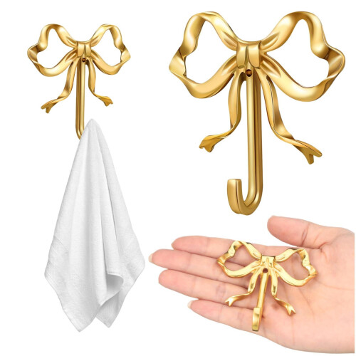 Γάντζοι κόμπων Hook Up Hilingoto Gold, ορειχάλκινοι γάντζοι τοίχου συμβατοί με κρεμάστρες 1