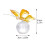 Prespapier cu cristal fluture 5,55 cm 1 buc. 3