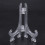 12Pcs 3 Inch Plastic Easels or Plate Holders Display Dinner Plate (Transparent) 6