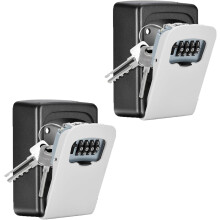 Fayleeko väggmonterad nyckellåslåda grå 2-pack