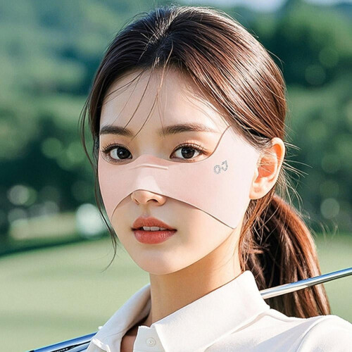 尼龙半面罩 女士可调节耳挂式 透气防晒 1
