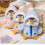 Kerstpluche pinguïn knuffel blauw 9,8 inch 5