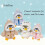Kerstpluche pinguïn knuffel blauw 9,8 inch 8