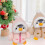 Kerstpluche pinguïn knuffel blauw 9,8 inch 6