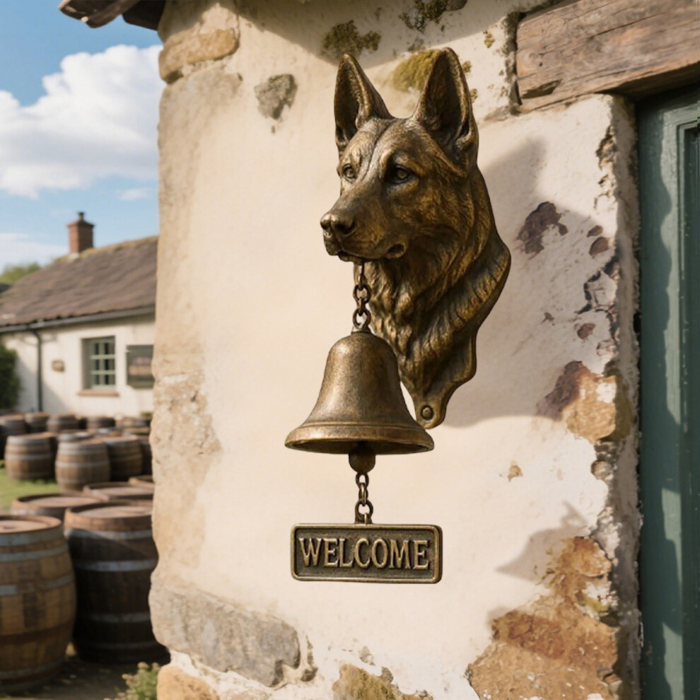 German Shepherd Welcome Doorbell Metal Wall Decor 1 Piece 900223682925