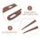 KALLORY Holzwebnadel-Set (1 Paar) 7