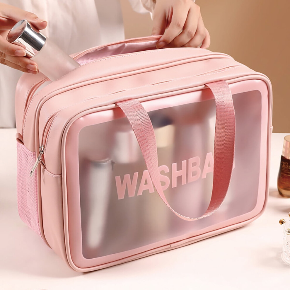 Travel Organizer Transparent Dry Wet Makeup Bag Extra Large