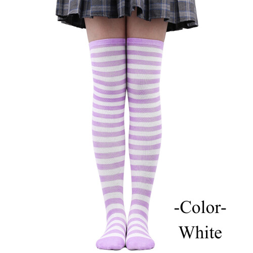 Halloween Socks Over-Knee Striped Compression Stockings 1 1