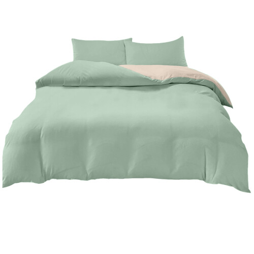 Ensemble de literie 4 pièces en polyester doux lavé multicolore 2