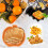 Halloween græskar flagermus slikskål rustfrit stål 1 stk. 7