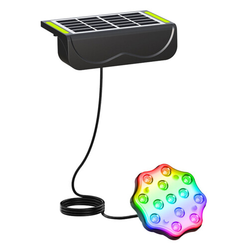 Projecteurs solaires de piscine RGB avec télécommande, étanches IP68