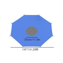 Husă de parasolar pentru trambulină rotundă, de 2,4 m până la 4,8 m