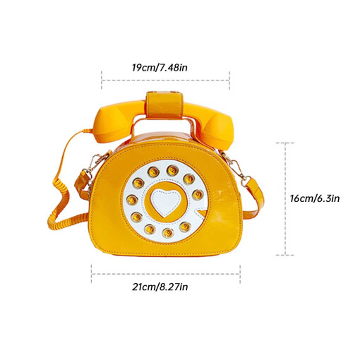 Retro-Umhängetasche in Telefonform 1