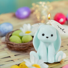 Coffret cadeau de bougie d'aromathérapie Lapin de Pâques (1 pièce)