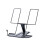 Foldable Metal Reading Stand Black 7.1in 3-Angle 1