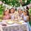 Teeparty-Geschirrset mit Blumenmuster, 72-teilig 7