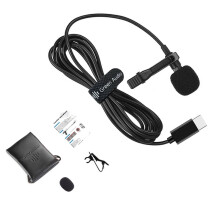 Micrófono de solapa USB-C para ordenadores con ruido
