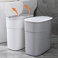 Konyhai szemetes, rálépős fedéllel, magas, fehér, 13 gallon