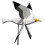 Asuka Series Seagull Wind Spinner Garden Stake 1