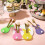 Porte-ustensiles lapin de Pâques en feutrine (4 pièces) 6