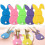 Porte-ustensiles lapin de Pâques en feutrine (4 pièces) 8
