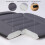 Cuscino per sedile auto in memory foam antiscivolo, nero 3
