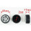 NICEXMAS Toy Tire Wheels Black Round 10 Pcs 5