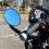 1Pair 7/8" 22mm Universal Motorcycle Round Side Mirror for Cafe Racer 4