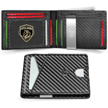 Men's Ultra-Thin RFID Leather Wallet with 11 Card Slots