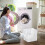 Wasmand van mesh met handvatten, opvouwbaar, 1 stuk 1