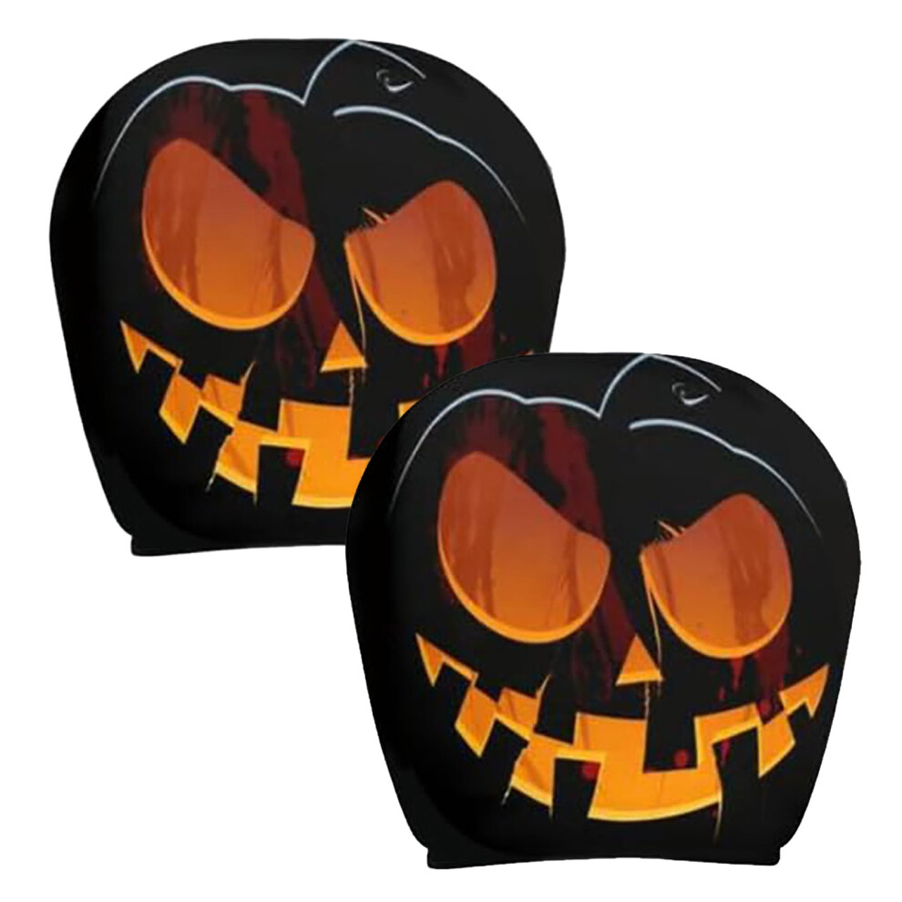 Cartoon Eyes Car Headrest Covers 2Pcs 975221041487