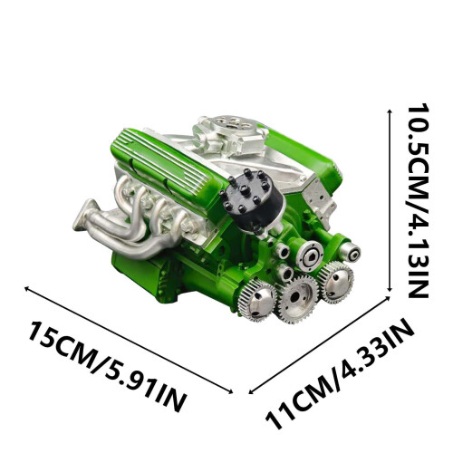 V8-Motor-Modellbausatz OHV Benzin 89 % Maßstab 2