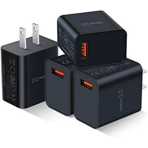 FU1999USB Väggladdare Snabbladdning 3.0 4-pack