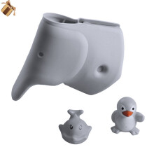 Ensemble de protection pour robinet de douche pour bébé en silicone gris