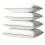 Set van 4 kussenslopen (queensize), wit, 18x28 inch 1