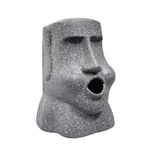 Dekorativer Serviettenhalter im Moai-Stil