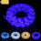Blaue LED-Lichterkette, 9 m, einstellbare Helligkeit, wasserdicht 1