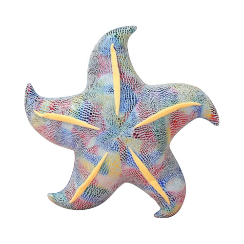 Pernă decorativă cu stea de mare, moale, din pluș, 45 cm