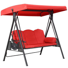 Vervangende hoes voor buitenschommel, rood, 75x47x7/8 inch