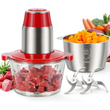 Robot culinaire électrique avec 2 bols de 8 + 8 tasses, 450 W