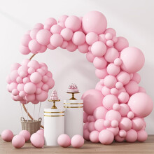 Globos rosa pastel (129 unidades) 18" 12" 10" 5"