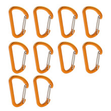 Drótkapocsos karabiner klipsz, nagy teherbírású, 10 db
