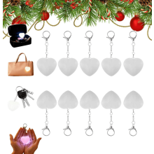 Sac fourre-tout portefeuille Love avec lumière LED, en ABS, à clip, lot de 10