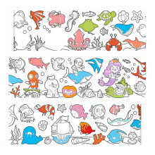 Desenho para colorir em pergaminho para crianças: faça você mesmo a pintura de grafite