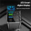 7-In-1 Retractable Car Charger with Digital Voltmeter USB+PD Port Fast Charging Cable 3 Type C 7