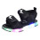 Boys LED Light-Up Beach Sandals Black Size 27 3