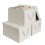 32L opbevaringsbeholdere med låg og bløde rebhåndtag, beige 1