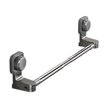 Porte-serviettes à ventouses réglables en acier inoxydable 25,6-51,2 pouces