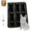 Fransk Bulldogg Isform – 3D Silikonform, 12 Hål 1